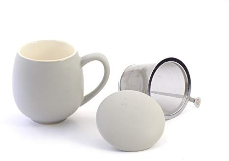 Cha Cult Kräuterteetasse Saara matt grau 3-teilig