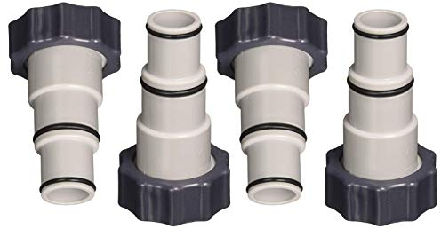 Intex Replacement Hose Adapter A w/Collar for Threaded Connection Pumps (2 Pairs) - 4 Pieces