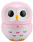 Timer,Niedliche Eulenform Timer Mechanica Digitales Kochen Manuelle Mechanische Hausmannskost Zähler Wecker(Rosa)