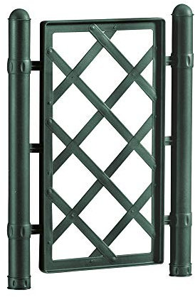 1 Spalliera per fioriera 50 VERDE misura 42 x H 52 centimetri con 2 inserti diametro 3,8