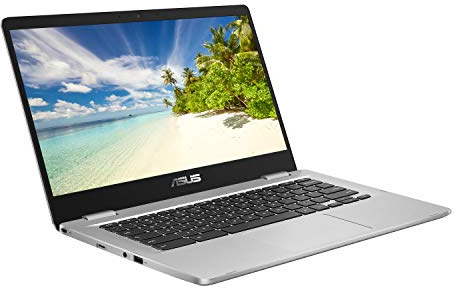ASUS 14 inch Chromebook C423NA 14 Full HD Laptop (Intel Celeron N3350, 4GB RAM, 64GB eMMC, Chrome)