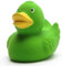 Duckshop I Badeente Naturkautschuk I Gummiente I grün I L: 7,5 cm