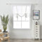 SMITHOOM 1 Piece Roman Blinds Translucent Sheer Curtains Rod Pocket Voile Panel for Bedroom Children Room Livingroom Balcony Kitchen Bathroom, White, 120x120cm
