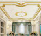 HGFHGD 3D plafond papier peint doré en relief salon plafond mur art décoration plafond fond mural stickers muraux