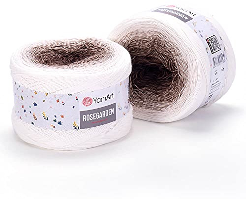 Yarn Art RoseGarden 100% Cotone Super Fino Matassa di filato per torte 1 matassa / gomitolo 250 gr (8,8 oz) 999 m (328 yd)