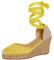 Lora Dora Womens Espadrille Wedge Sandals Lemon Yellow UK 5