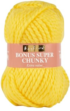 Sirdar Hayfield Bonus Super Chunky, Bright Lemon (819), 100g
