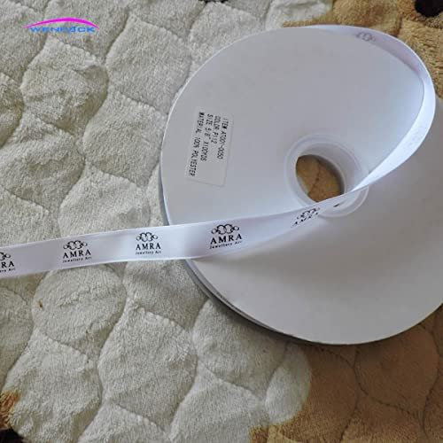 YanYue Hochzeits- und Geburtstagsverpackungen drucken Logo-Geschenk-Satinband - 50 mm