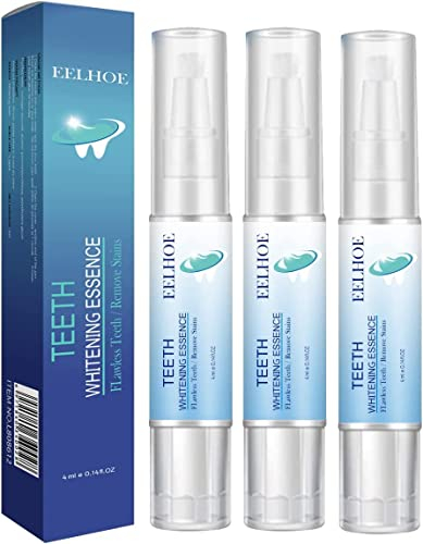 yuyuanDO LANTHOME Teeth Whitening Essence, Zahnaufhellung Stift, Gel, Set, Weiße Zähne, Bleichen, Bleaching, Effektiv Flecken Entfernen (3Stück)