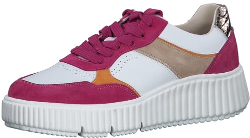 Tamaris 1-1-23774-43-399 Damen Sneaker Low Leder/Synthetik beige beige
