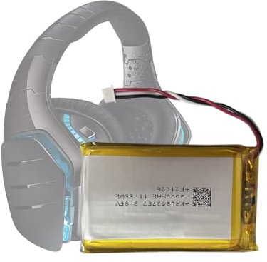 Batería de repuesto 853558 compatible con Logitech G933, G533, G935, G933S, G533S Wireless Artemis Spectrum Gaming Headset Battery Replacement 533-000132