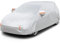 BADGESHAND Car Cover Waterproof Premium Full with Cotton,All Weather Rain Snow UV Dust Protection Hail Protector for Automobiles,Fit Saloon/Hatchback Length(Up to 177''/450cm), PEVA-Silver