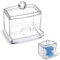 zalati Contenitore per cotton fioc con coperchio per cotton fioc per bagno, organizer di bellezza