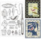 ORIGACH Angeln Thema klare Stempel für Kartenherstellung Angelrute und Fisch Transparente Silikonstempel für DIY Scrapbooking Journaling Foto Album Kunsthandwerk Zubehör