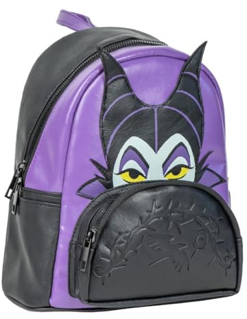 CERDÁ LIFE'S LITTLE MOMENTS Unisex Disney SCHURKEN ANWENDUNGEN LÄSSIGER Mode-Rucksack, SCHWARZ