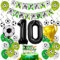 Fußball Luftballon 10. Geburtstag, Fussball 10 Jahre Junge Geburtstagsdeko, Ballon 10. Geburtstag Fussball Junge, 10. Geburtstagsdeko Fußball, Ballons 10. Fußball Deko, 10 Jahre Fussball Party