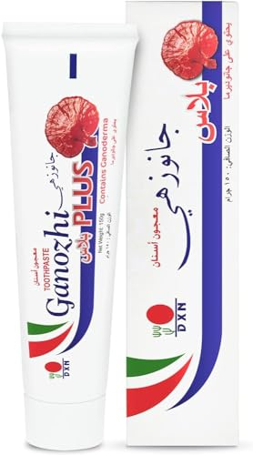 Alibooster DXN Ganozhi Plus Toothpaste Zahnpaste | 150 g natürlich, angereichert mit Reishi Ganoderma | guter frischer Atem | Weiße Zähne
