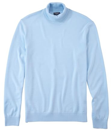 OLYMP Herren Rollkragenpullover Casual.Strick,Single Jersey,978 Knit Regular fit,hellblau 10,L