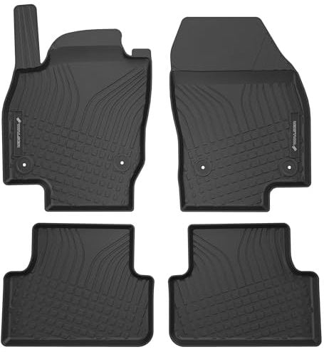 Walser Premium Fussmatten Auto für VW T-Cross (C11, D31) 31/2018-Heute, 100% passgenaue Gummimatten Auto - Made in EU, robuste Fußmatten Auto, Auto Fußmatten