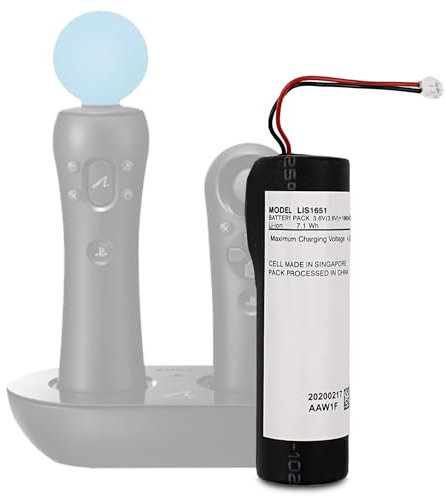 Vvsialeek LIS1651 Replacement Battery Compatible with Sony Playstation PS4 Move Motion Controller Version 2
