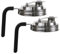 2pcs Mason Jar Verser le couvercle du couvercle en acier inoxydable Mouth Mason Jar Pitcher Pichet avec poignée Féche de fuite jargot Mason Jar Serme Accessoires pour pichet pour le pichet