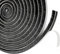 5m Draft Excluder for Doors Windows, 9mm(W) x 9mm(T) Brush Weather Stripping Tape Self-Adhesive Seal Strip, Black