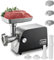 Hachoir à saucisses Automatique, Hachoir à Viande électrique 1200 W, avec 3 plaques de Coupe, Fonction inversée, Hachoir à Viande Multifonctionnel