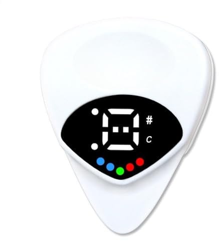 ICDKOYK Rechargeable Guitar Pick Puncher 2-in-1 Tuner With Efficient Tuning Guitars Gifts ABS Guitar Tuner Rechargeable