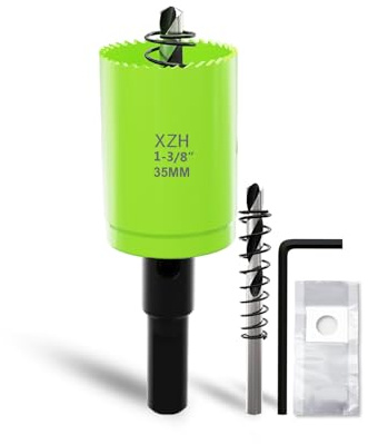 XZH 75mm Bi-Metal Hole Saw Kit with Arbor & Pilot Bit - Effortless Smooth Cutting for Wood, Plastic, Drywall & Thin Metal - Ideal for Downlight Installation & DIY Projects