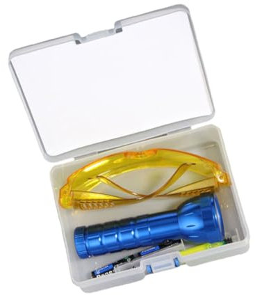 JUMPLAWN Automotive Leak Detection Torch Uv Taschenlampe für Klimaanlagen und Kühlsysteme Fluoreszierendes Lecksuchgerät Lampen und Fluoreszenzmittel für Schnelle Lecksuche