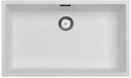 Luquicina LD740WH Fregadero Blanco 1 Seno sin Escurridor Composite BIO