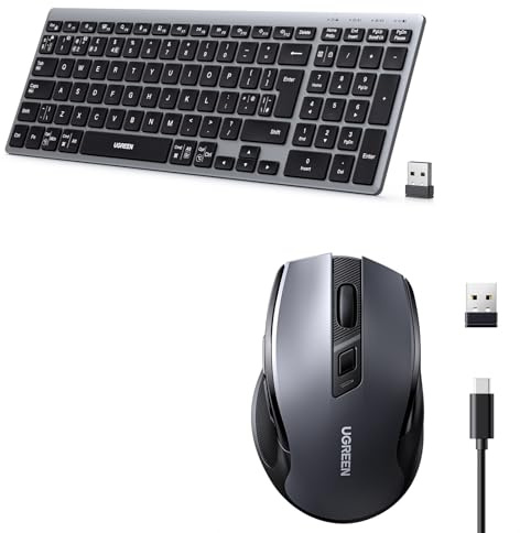 UGREEN Wireless Rechargeable Keyboard Wireless Rechargeable Mouse