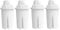 4X AquaHouse AH-PBC Replacement Water Filter Cartridges Compatible with Brita Classic, Boots, Tefal, and All Classic Water Jugs