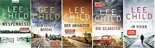 Lee Child Band 15-19 Reihe über Jack Reacher 15. Wespennest & 16. Der letzte Befehl & 17. Der Anhalter & 18. Die Gejagten & 19. Im Visier