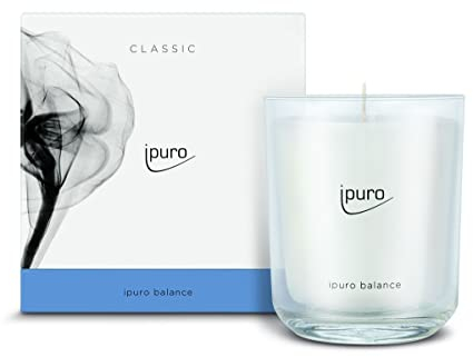 ipuro - dekorative ipuro balance Duftkerze - minimalistische Duftkerzen im Glas 270 g - intensive Duftkerzen mit luftig-maritimen Noten - elegante Kerze für ein puristisches Dufterlebnis