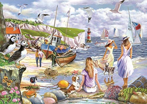 House of Puzzles Sea Shore Breezes - Big 500 Piece Jigsaw Puzzle