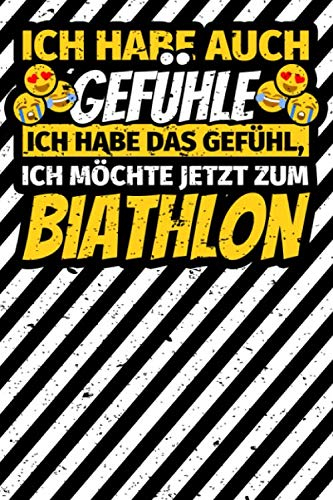 Notizbuch liniert: Biathlon Geschenke Biathlet Biathletin