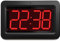 Horloge Murale, LED Affichage NuméRique Rouge, Design Moderne, 21,5 X 14 X 4,5 cm, Alimenté par Batterie Ou par Adaptateur, Peut êTre Utilisé comme RéVeil Lumineux