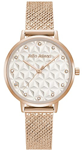 Julie Julsen JJW1395RGME Cushion Uhr Damenuhr Edelstahl 3 bar Analog Rose