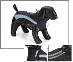 Beeztees Hundemantel Saby versch. Größen und Farben, Farbe:schwarz/blau, Größe:44 cm