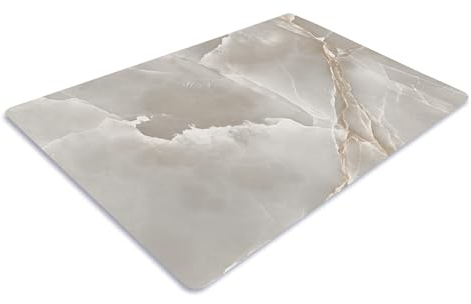 Pagnanno. Chopping Board-Catering Cutting Set-Kitchen Board-Glass Worktop Savers-Sink Chopping Board-Large-Worktop Protectors Heat Resistant-Marble Effect Grey (Design 3, 40 x 30 cm (Pack of 1))