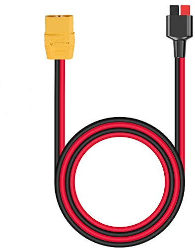 iHaospace Anderson to XT90 Solar Cable 4mm2 12AWG XT90 Female to Anderson 45A Cable 1M Camping Accessories for Power Bank, RC, RV for RC Lipo Battery FPV Drone Large Model Aircraft etc.