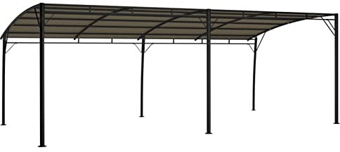 Homgoday Tenda Parasole da Giardino Pergola Bioclimatica Gazebo Esterno Resistente Pergola da Giardino Tende per Pergolato Esterno Telo Copertura Pergolato Gazebo Offerte Gazebi 6x3x2,55 m Talpa