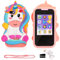 MUSUNFE Jouets pour enfants de 3, 4, 5, 6, 7, 8, 9, 10, 11, 12 ans, téléphone intelligent pour filles, jouets licornes, cadeaux pour téléphone, écran tactile, jouets d'apprentissage de Noël, cadeaux
