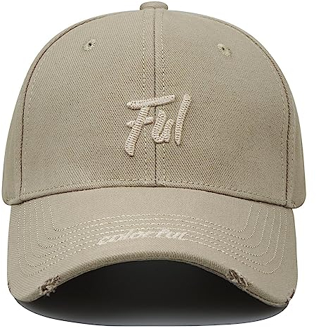 CLAPE UV-Schutz Basecap Distressed Trucker Snapback Kappe Structured Baseball Cap with Buckle Closure Verstellbar Sport Cappy Baumwollcap