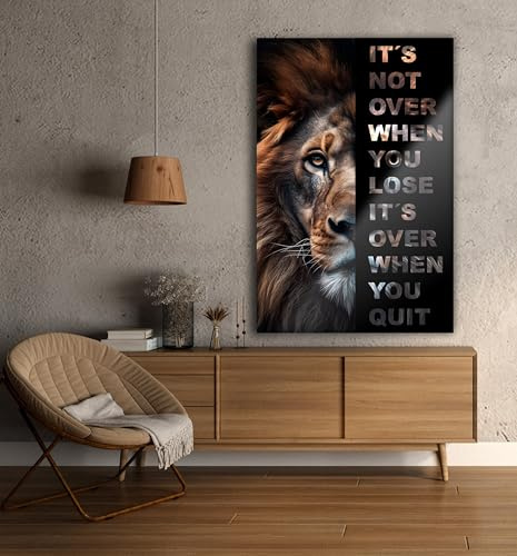 Manschin-Laserdesign Premium Wandbild aus Acrylglas oder Aluminiumverbund - KEIN Leinwandbild - modern Design - Motivationsbild - Mindset (Aluverbund, 90x60cm)
