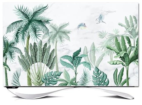 Hülle Bezug für Fernsehen Schutzhülle Für TV Und Monitor 32-85 Zoll für LCD, LED, Indoor helle Staubschutz TV-Abdeckung Tv-Abdeckung Für Den Innenbereich, Polyester Material B,32in