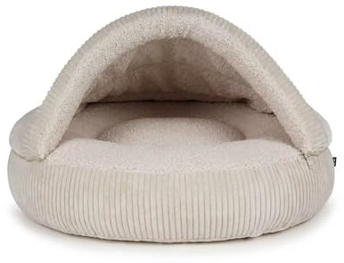 Mypado Cord Hundehöhle Timon Größe XL Creme Visco Füllung