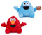 Generisch Sesamstraße Elmo & Krümelmonster SQUASHY PODGIES 21 cm Kuscheltier - SUPER Soft (Elmo & Krümelmonster)