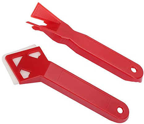 Kit D'outils de Calfeutrage, Dissolvant de Mastic en Silicone, Pelle, Grattoir à Ciment en Verre, Ensemble de 2 Pièces